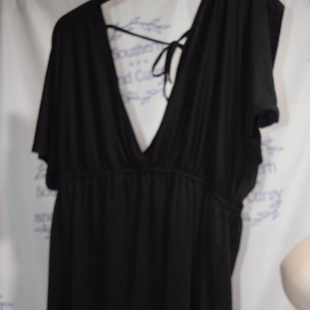 NWT Pinup Fashion Black Beach Coverup/Dress, Size 18W